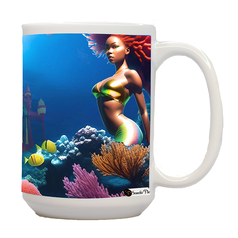 African American Mermaid Mug