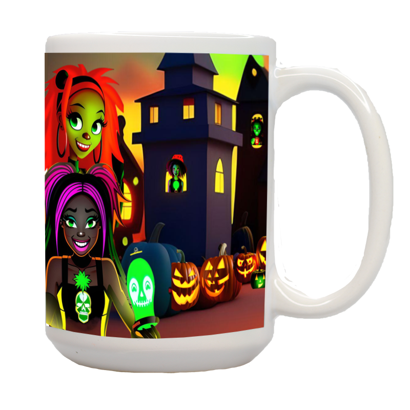 African American Halloween Diva's Mug