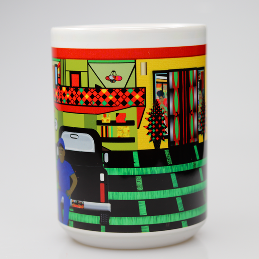 CC15 102 An African American Man sitting on his truck in his driveway with his dog.