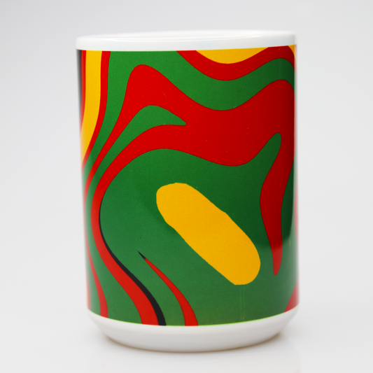 CC15 225 Bold Red, Black, Green and Yellow Pattern