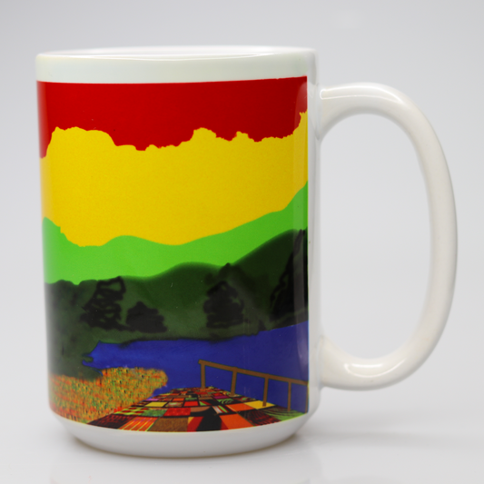 CC15 275 A dog frolicking outside on his own.