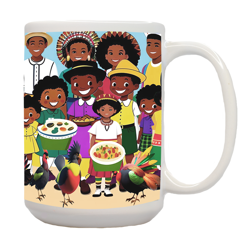 African American First Thanksgiving 1 Mug