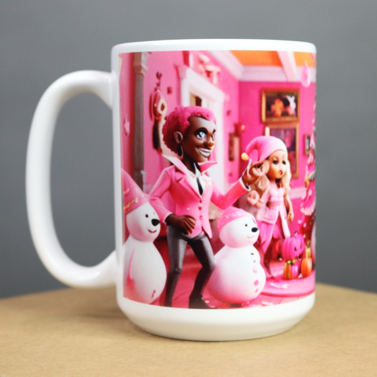 They Came For Scares, But Stayed For Cheer. Halloween Meets Christmas In An Explosion Of Pink Magic